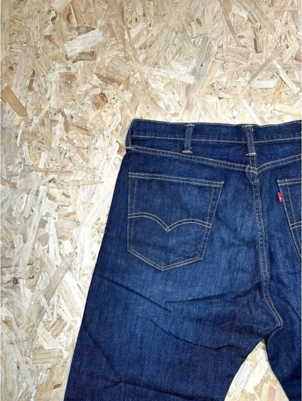 Levis 505 Regular Fit Jeans Mens 38x27 Blue Denim Straight Leg Pants